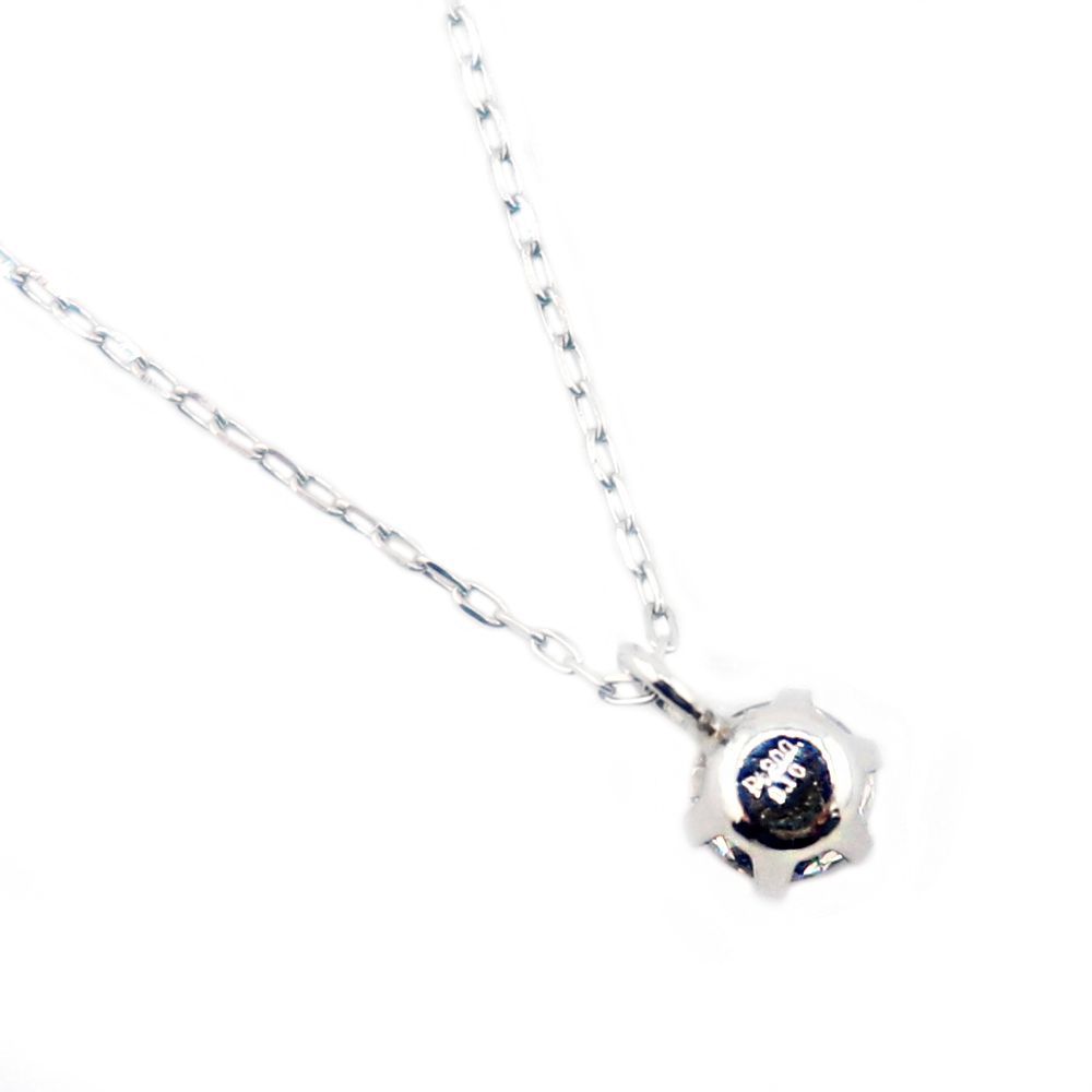 限定品】ダイヤモンド ネックレス プラチナPt900 0.1ct H&C ダイヤ 0.1 