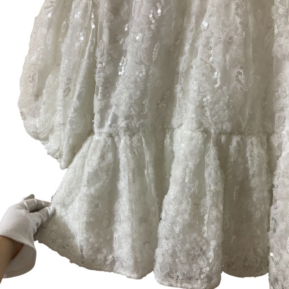 【ほぼ未使用 試着のみ】ツルバイマリコオイカワ チュールスパンコールブラウス MARIKO OIKAWA by Mariko Oikawa(ツルバイマリコオイカワ)の「Tsuru ハラコの通販 【ほぼ未使用 試着のみ】ツルバイマリコオイカワ チュールスパンコールブラウス MARIKO OIKAWA by Mariko Oikawa(ツルバイマリコオイカワ)の「Tsuru ハラコの通販
