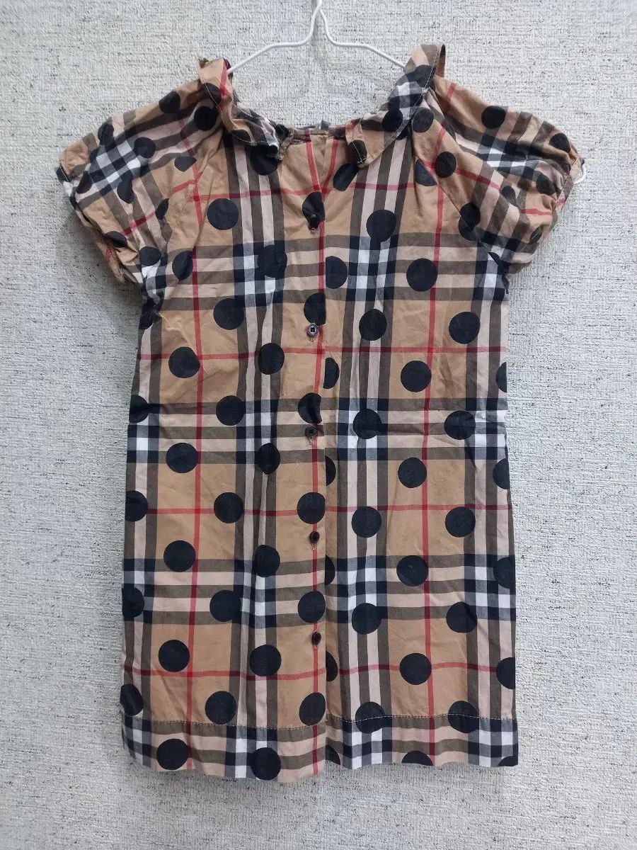 Burberry チェック柄 半袖ワンピース 110A BURBERRY ワンピース 110A Burberry チェック柄 半袖ワンピース