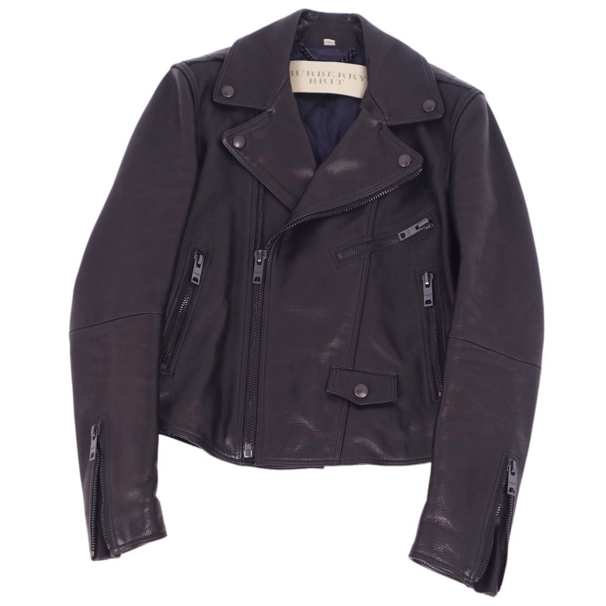 美品 バーバリー ブリット BURBERRY BRIT ジャケット レザージャケット 