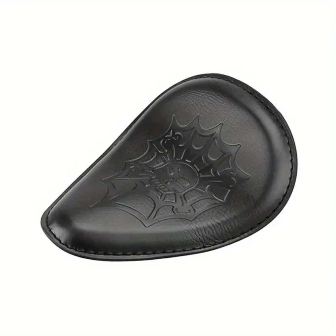 シートカバー スカルデザインオートバイシートカバー フェイクレザー製