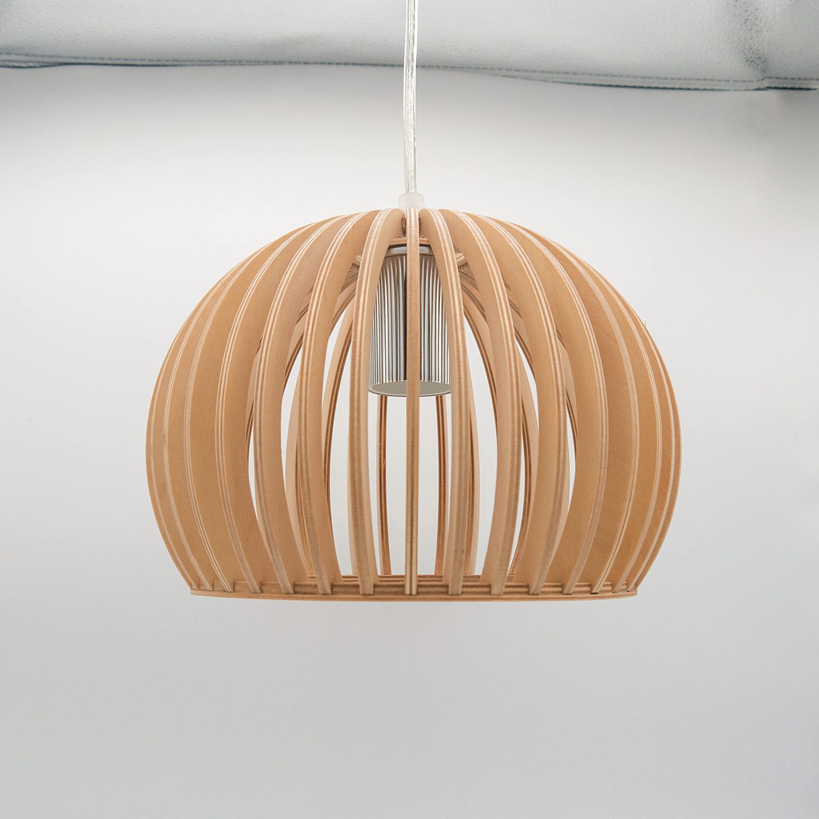 ウッドアートカボチャかごペンダントライト