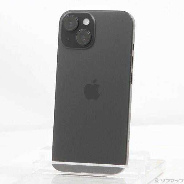 〔中古品〕 iPhone15 512GB ブラック MTMU3J／A SIMフリー【344】