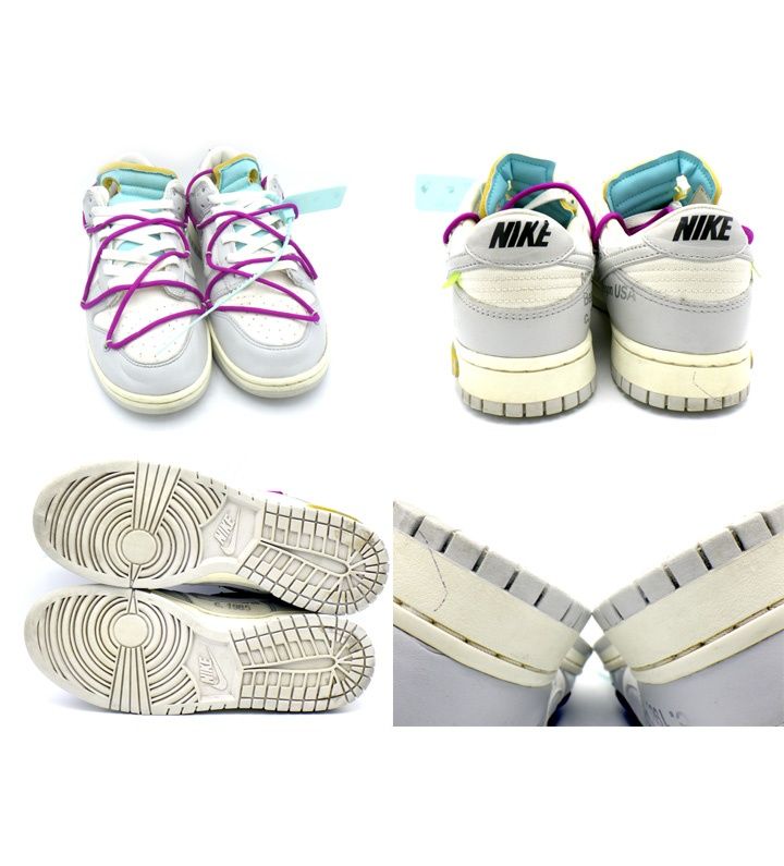 ナイキ NIKE × オフホワイト OFF WHITE DUNK LOW 1 OF 50 21 DM1602 100 ダンク ロー ロット 21 スニーカー f28301 NICORILABO_COM