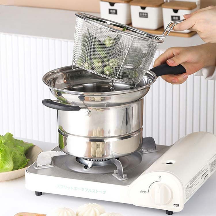 パスタ鍋 22cm 3点セット IH対応 ザル付 ガス火 直火対応 パスタポット そうめん鍋 万能鍋 ガラス蓋 両手鍋 深型 片手鍋 ih対応 湯切り ザル付き ステンレス鍋 煮る 揚げる 沸かす キ kongban349