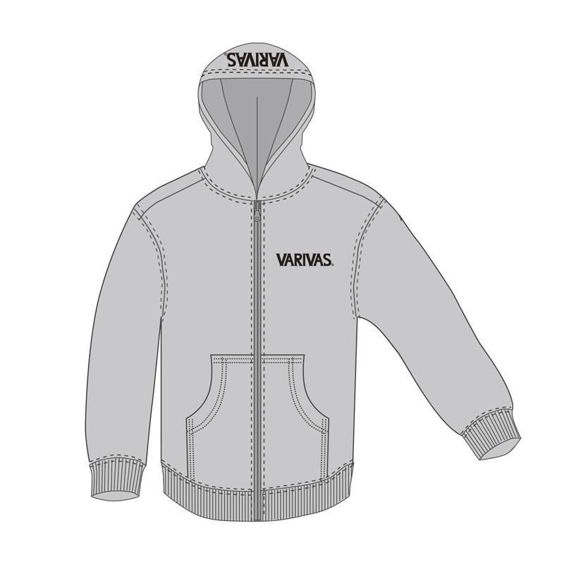 バリバス VARIVAS フルジップパーカー グレー 3L