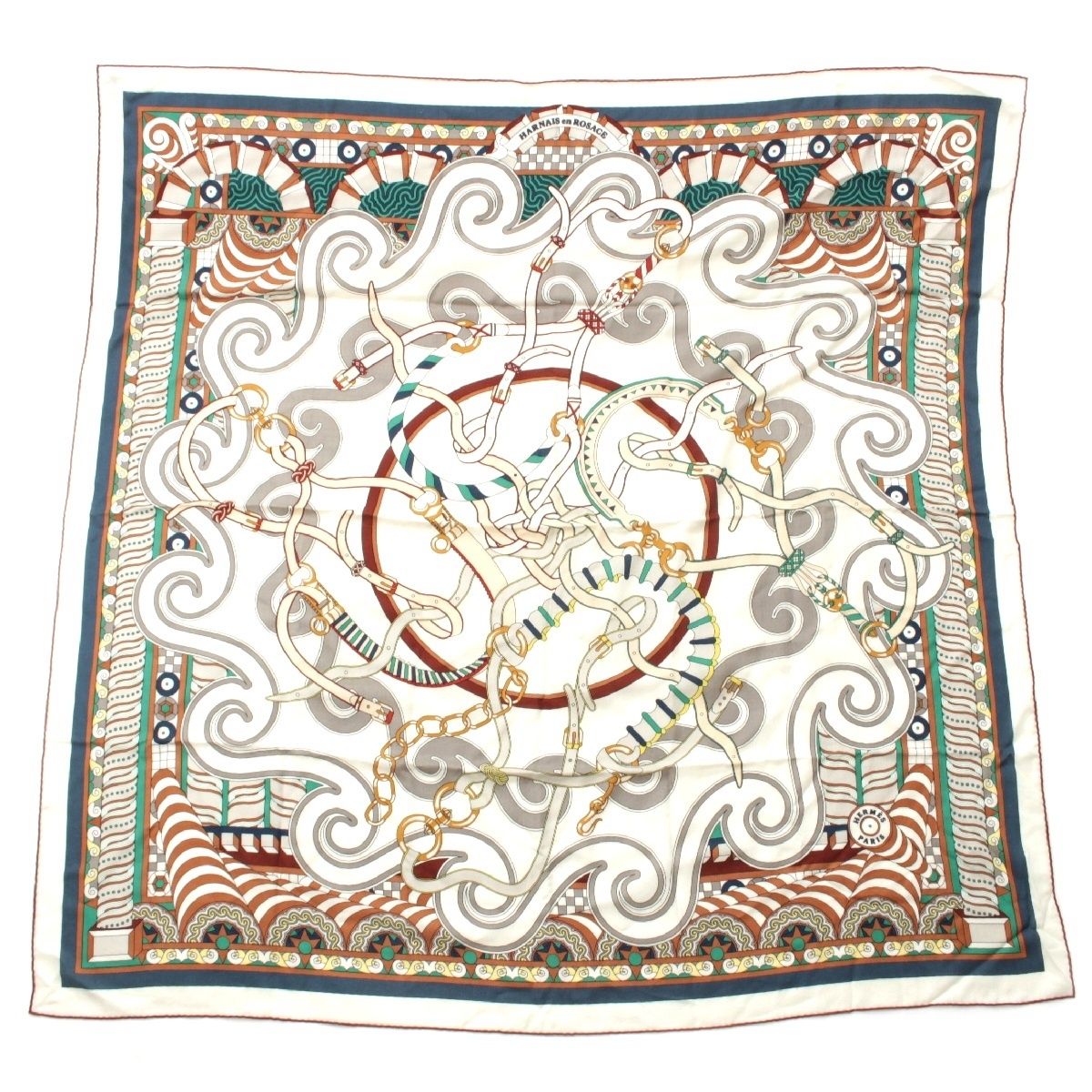 エルメス 22AW カレジェアン 140 カシミヤ シルク HARNAIS en