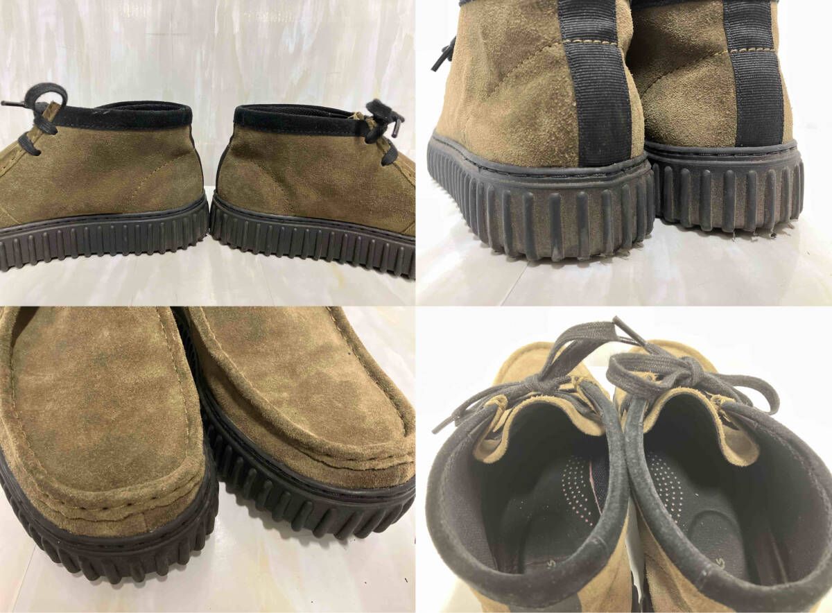 Clarks Torhill Hi モカシン トーヒルハイ スエード オリーブグリーン 26.5 cm