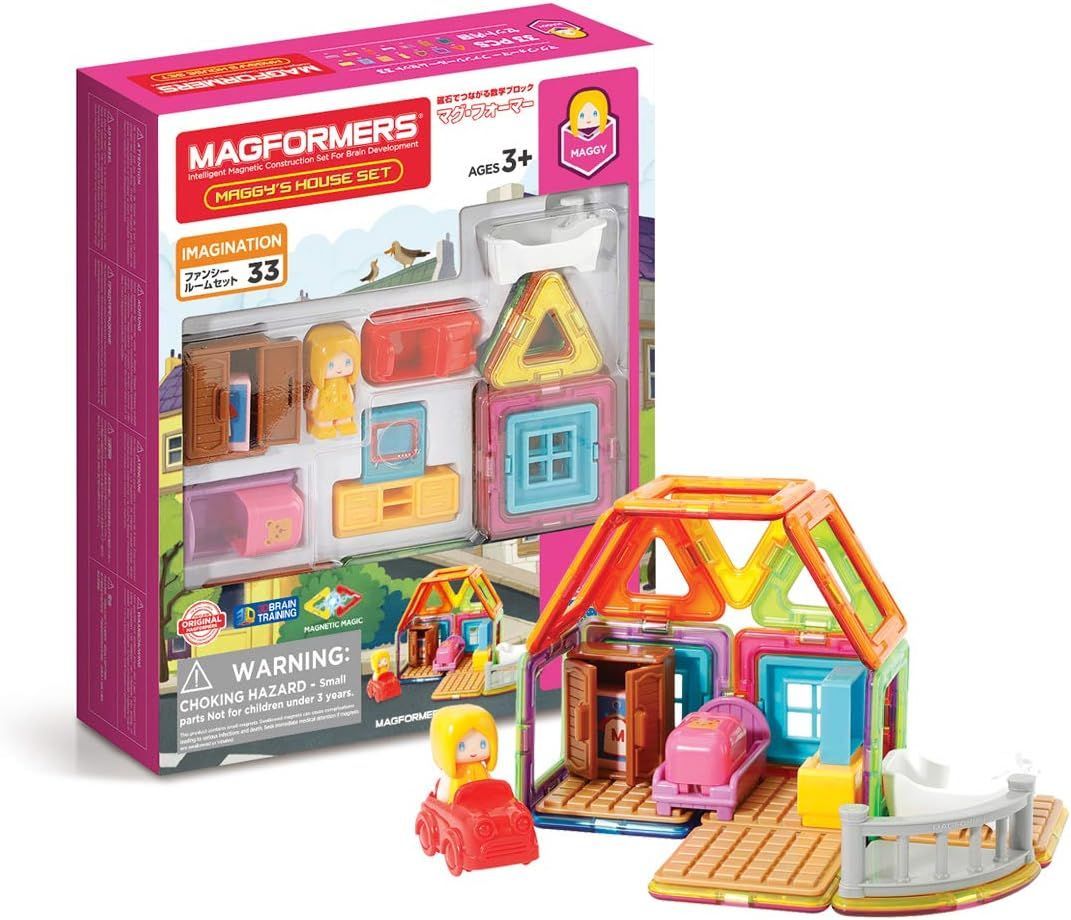 ボーネルンド ( BorneLund ) マグ・フォーマー (MAGFORMERS) ファンシールームセット [33ピース] 3歳頃から 知育玩具 磁石 マグネット ブロック お誕生日 人気 ギフト