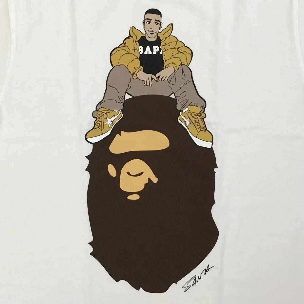 井上三太 × BAPE GALLERY ART Tシャツ Mサイズ a bathing ape エイプ 