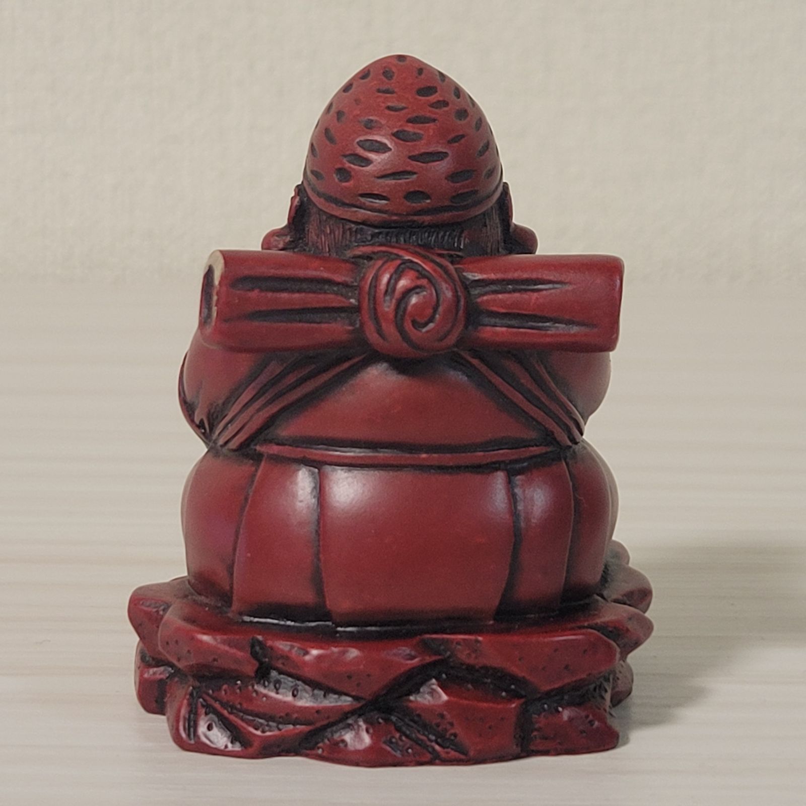 七福神 恵比寿像 赤色 樹脂製 置物 鯛を抱える縁起物 B48 - メルカリ