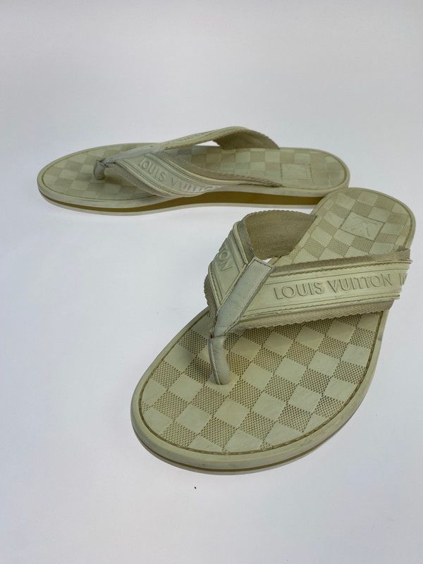 品 LOUIS VUITTON ルイ ヴィトン ダミエ トング ラバー ビーチサンダル FD0094 メンズ サンダル 183-250914-em-61-min