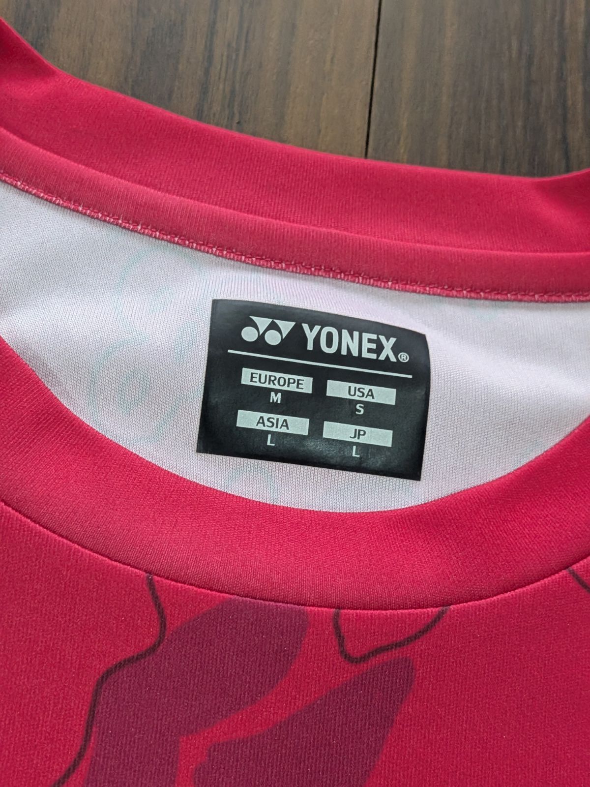 YONEX ヨネックス 総柄 ゲームシャツ ドライ Tシャツ L ピンク 花柄