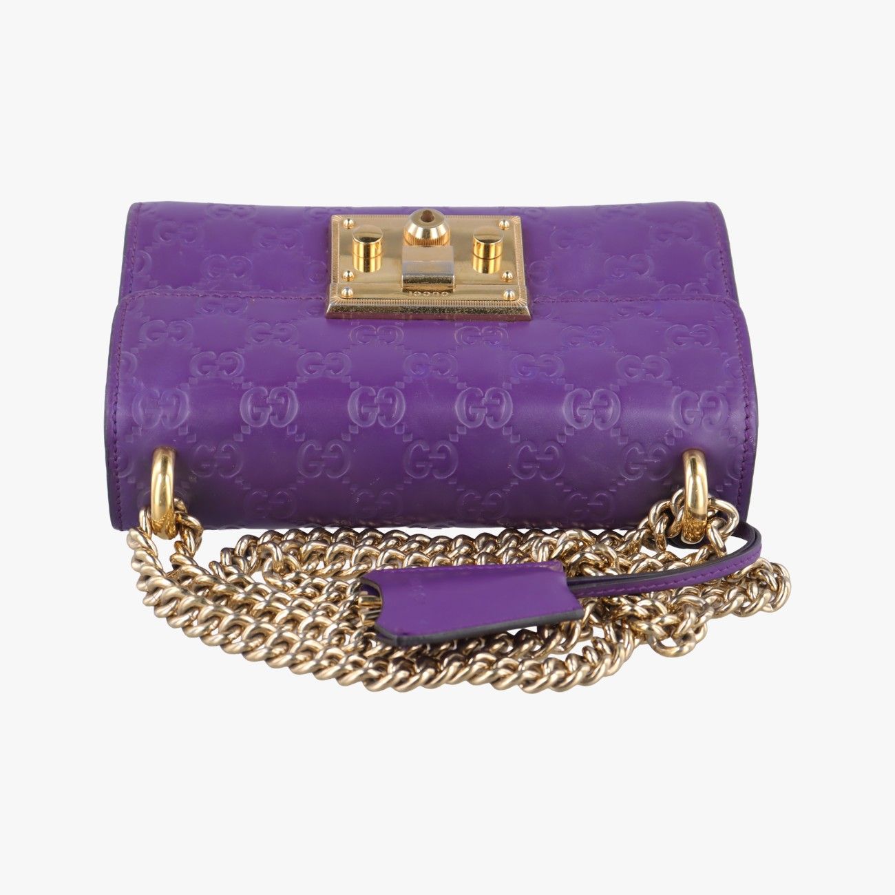 グッチGucciパドロックパープルレザー409487G019660036