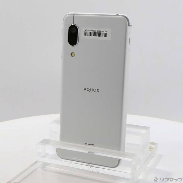 中古品〕 AQUOS sense3 lite 64GB シルバーホワイト SH-RM12