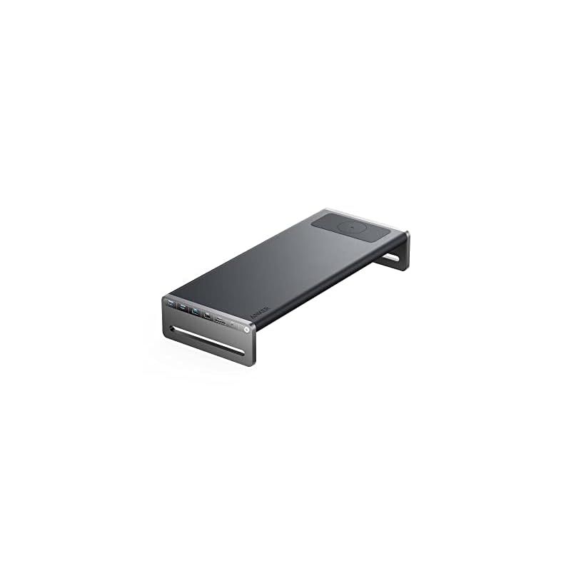 Anker 675 USB-C ドッキングステーション 12-in-1 Monitor Stand Wireless モニタースタンド ワイヤレス充電 100W USB PD対応 4K HDMIポート microSD＆SDカードスロット 3.5mm 1