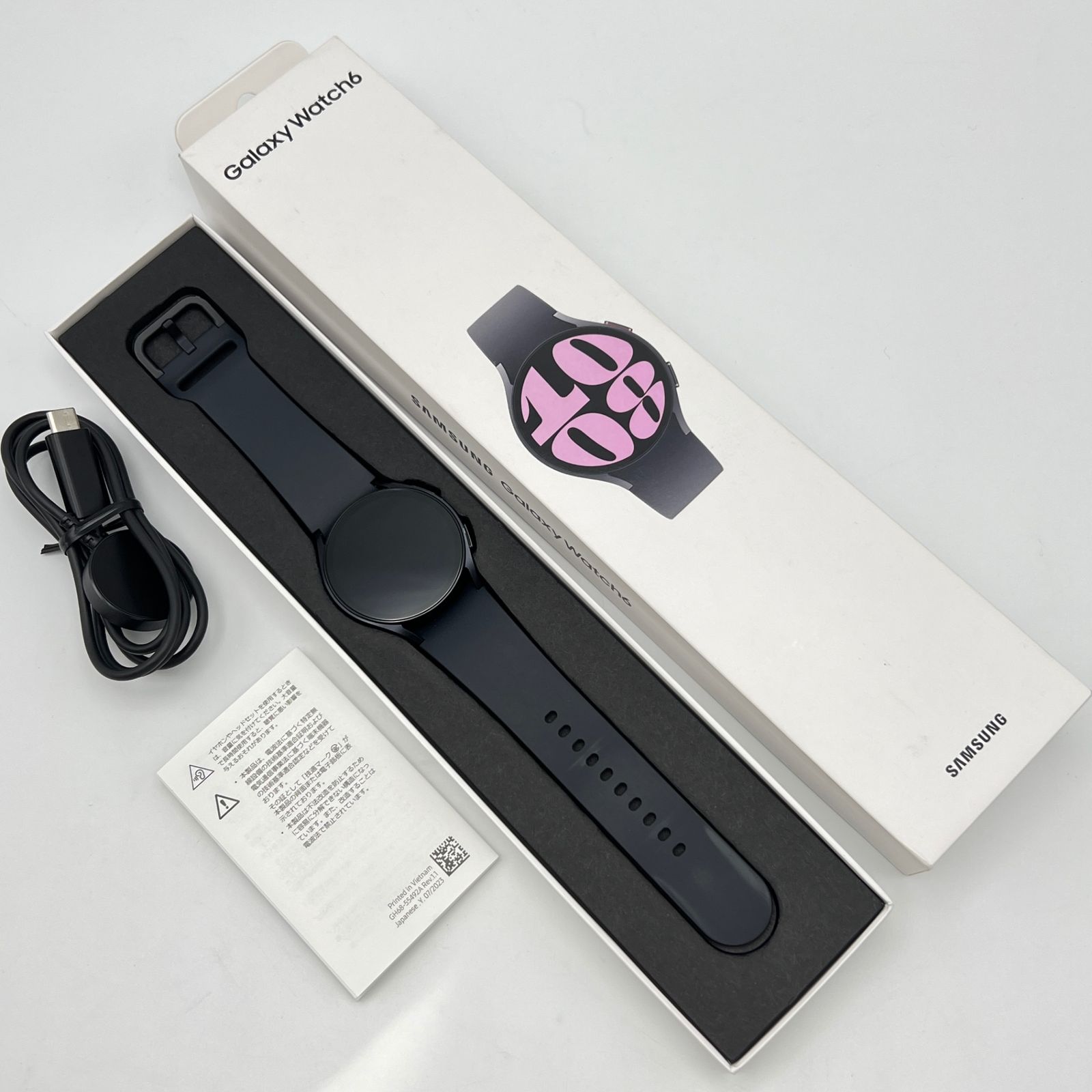 SAMSUNG Galaxy Watch6 40mm SM-R930NZKAXJP グラファイト ギャラクシーウォッチ スマートウォッチ 本体