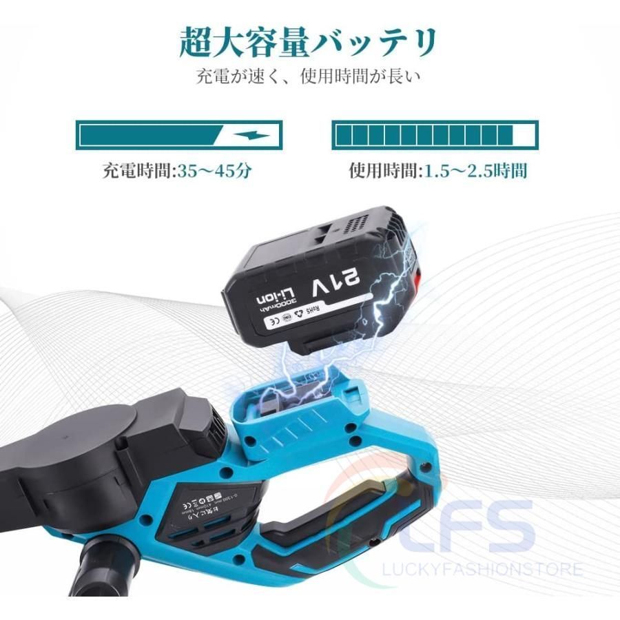 21Vバッテリー2個搭載 両刃駆動