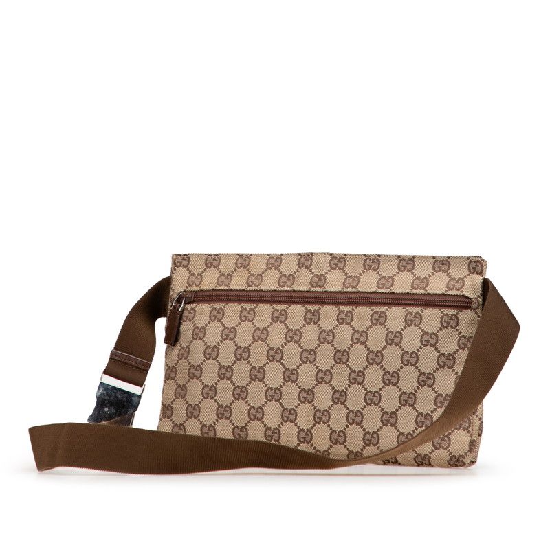 グッチ ボディバッグ GGキャンバス レザー ブラウン 28566 グッチ ボディバッグ GGキャンバス レザー ブラウン 28566