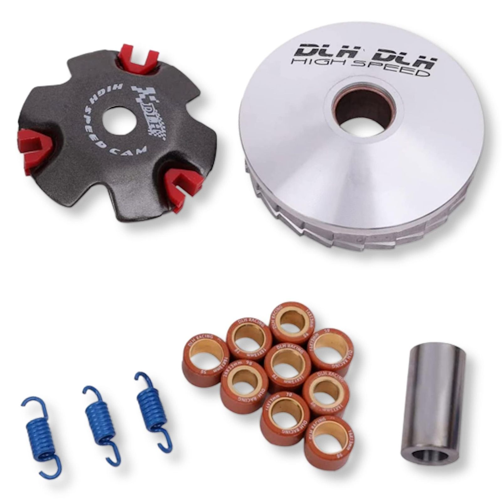 バイク用 プーリーキット ハイスピードプーリー ディオ DIO AF27 AF34 AF35 ZX ジョーカー ジョルノ (太軸 14mm) [太軸 14mm]