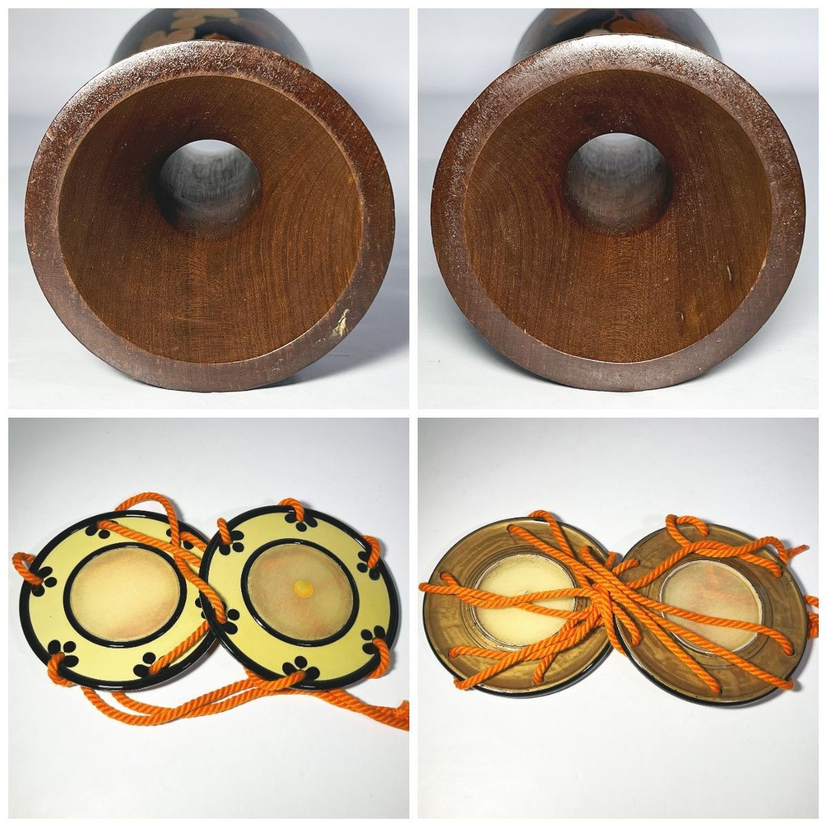 小鼓 葡萄蒔絵 合成皮革 和楽器 能楽 長唄 囃子太鼓 ハードケース付属 | 鼓 