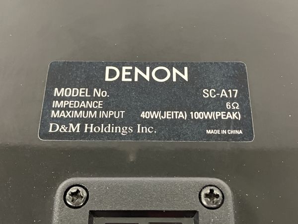 DENON SC-A17 デノン ブックシェルフ スピーカー ペア 音響機材 中古