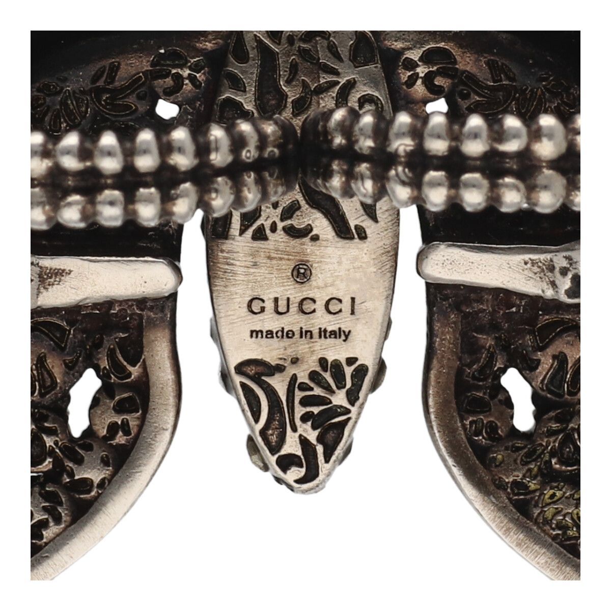 中古】 GUCCI グッチ バタフライ リング クリスタル 蝶 指輪 中古】 GUCCI グッチ バタフライ リング クリスタル 蝶 指輪