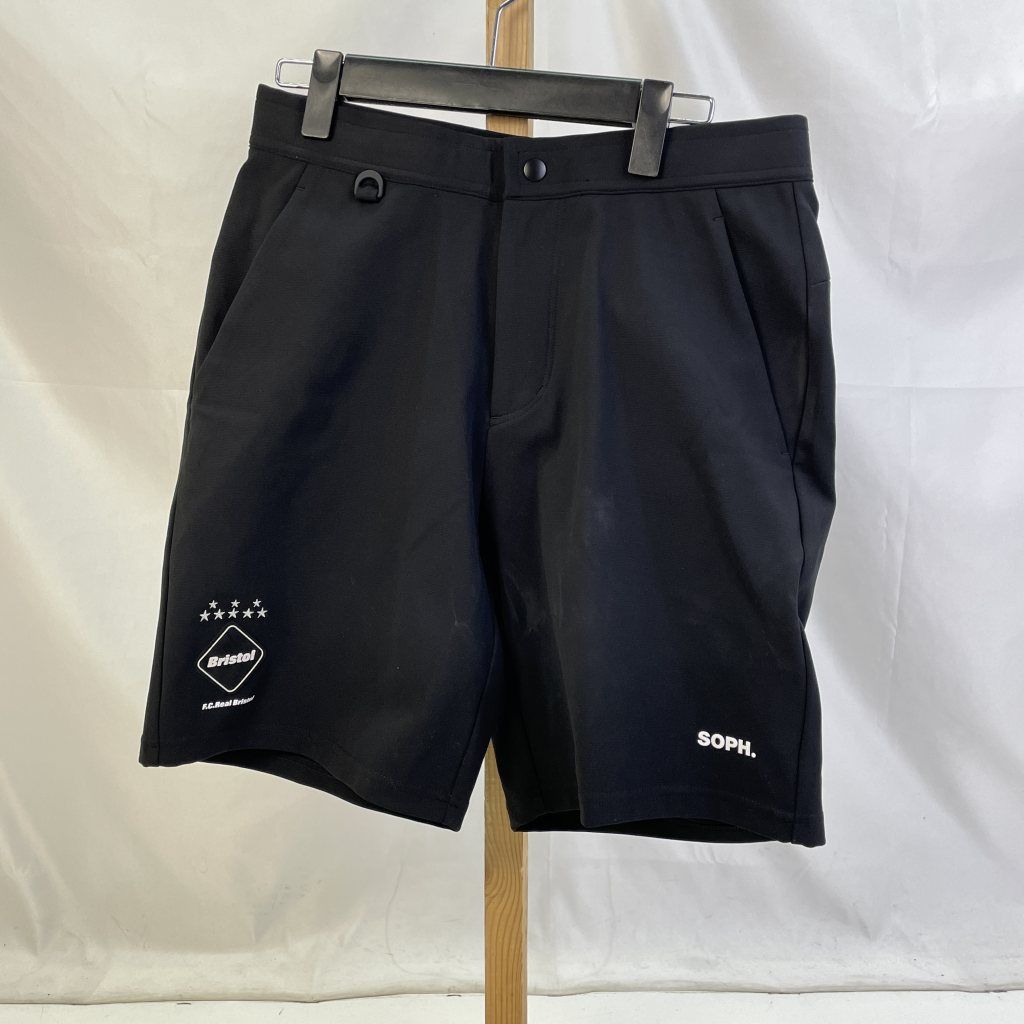 01w-4563 F.C.R.B F.C. ルブリストル PDK SHORTS ショートパンツ ブラック サイズS 中国製 メンズ ポリエステル FCRB-250034