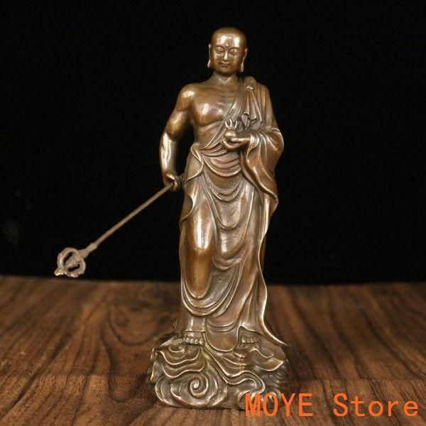 仏教美術 仏像 地蔵王仏像 銅製 銅器 工芸品 美術品 置物 仏教美術 仏像 地蔵王仏像 銅製 銅器 工芸品 美術品 置物 | 金属工芸