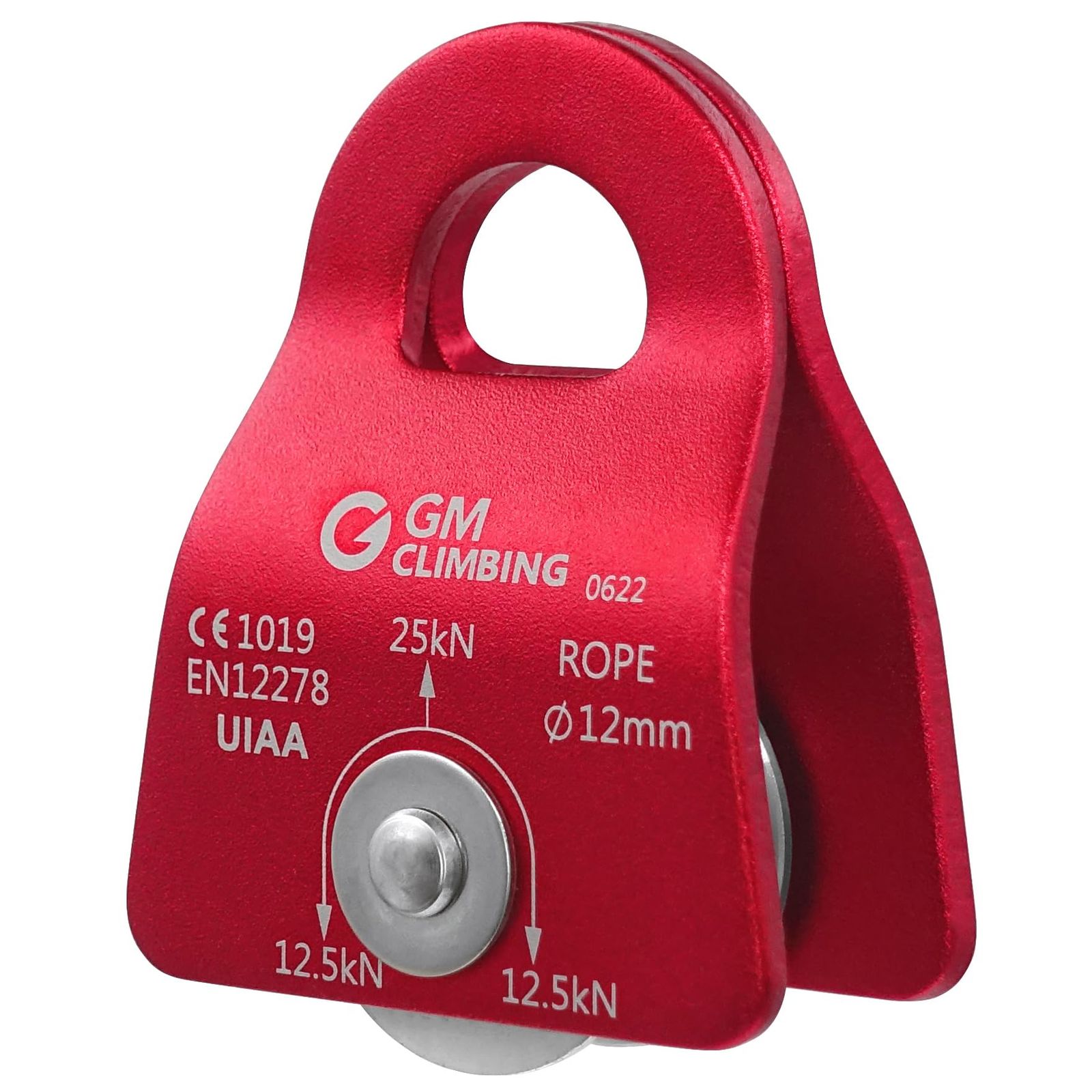 【迅速発送】GM CLIMBING CE UIAA認証 25kN マイクロプーリー モバイル式 サイドプレート 12mmロープ適用 クライミング 登山 レスキュー DDRTクライミングシステム アーボリスト リギング プーリーシ