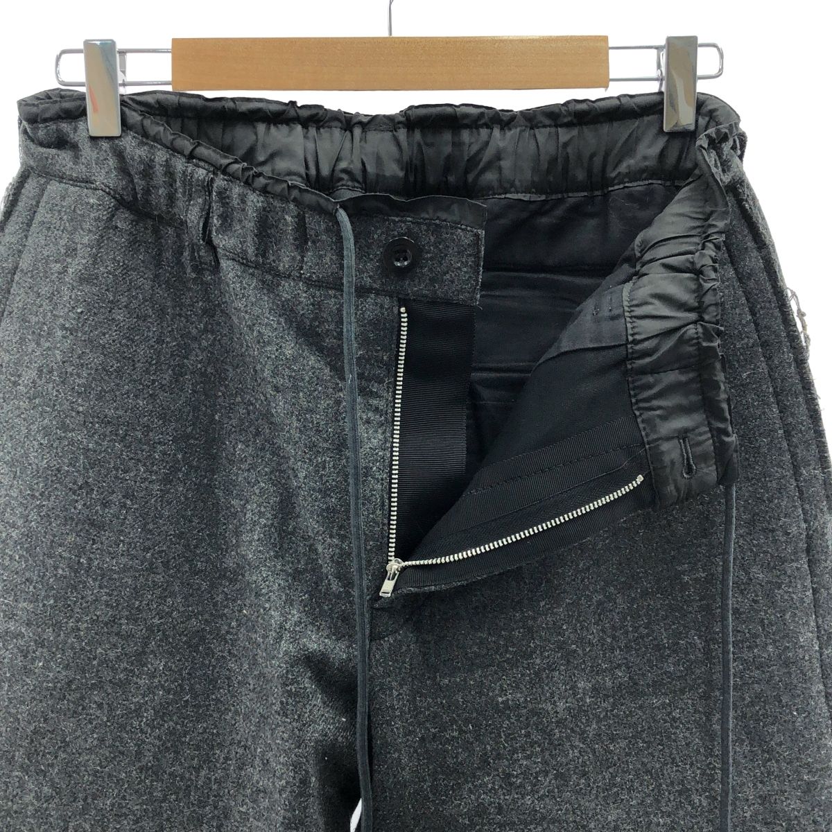 sacai / サカイ | ウール 裁断 ジャケット イージーパンツ