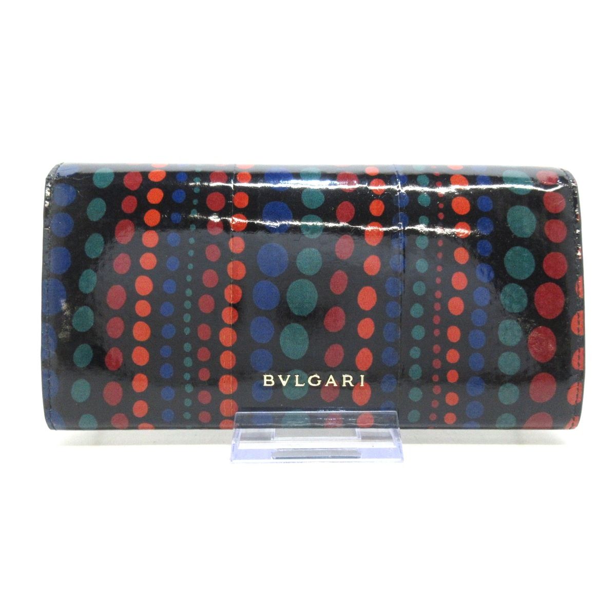 BVLGARI(ブルガリ) 財布美品 セルペンティ フォーエバー 284523 黒×オレンジ×マルチ チェーンウォレット レザー - メルカリ