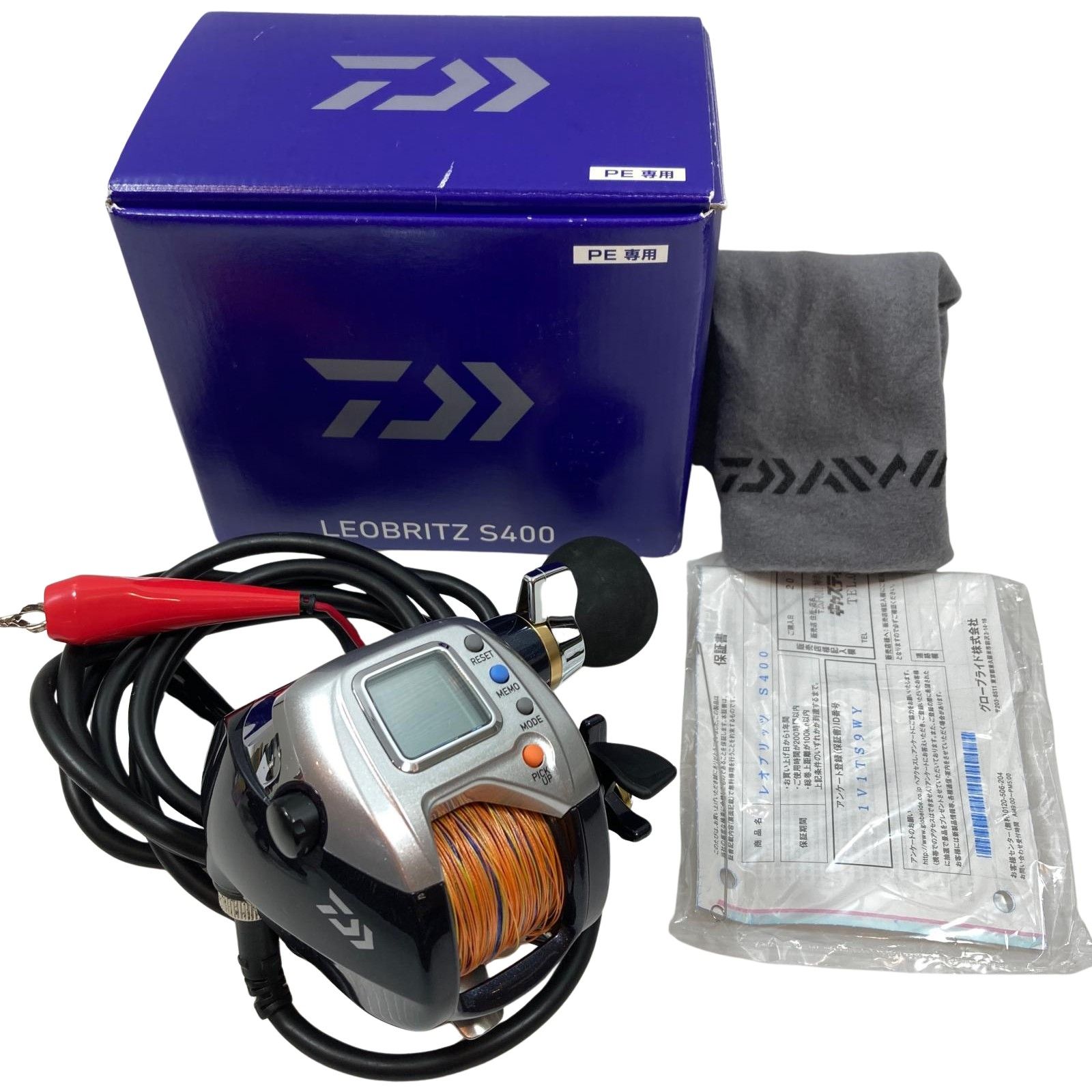 ττDAIWA ダイワ 電動リール レオブリッツ S400 電源ケーブル付属