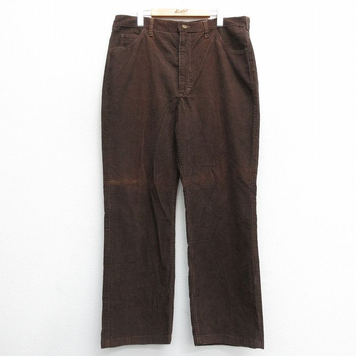 Lee コーデュロイパンツ ブラウン リー ビンテージ ビンテージUSA製Leeリーコーデュロイパンツダーク