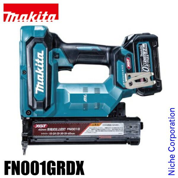 マキタ 40 Vmax mm充電式仕上釘打 バッテリー 充電器付き