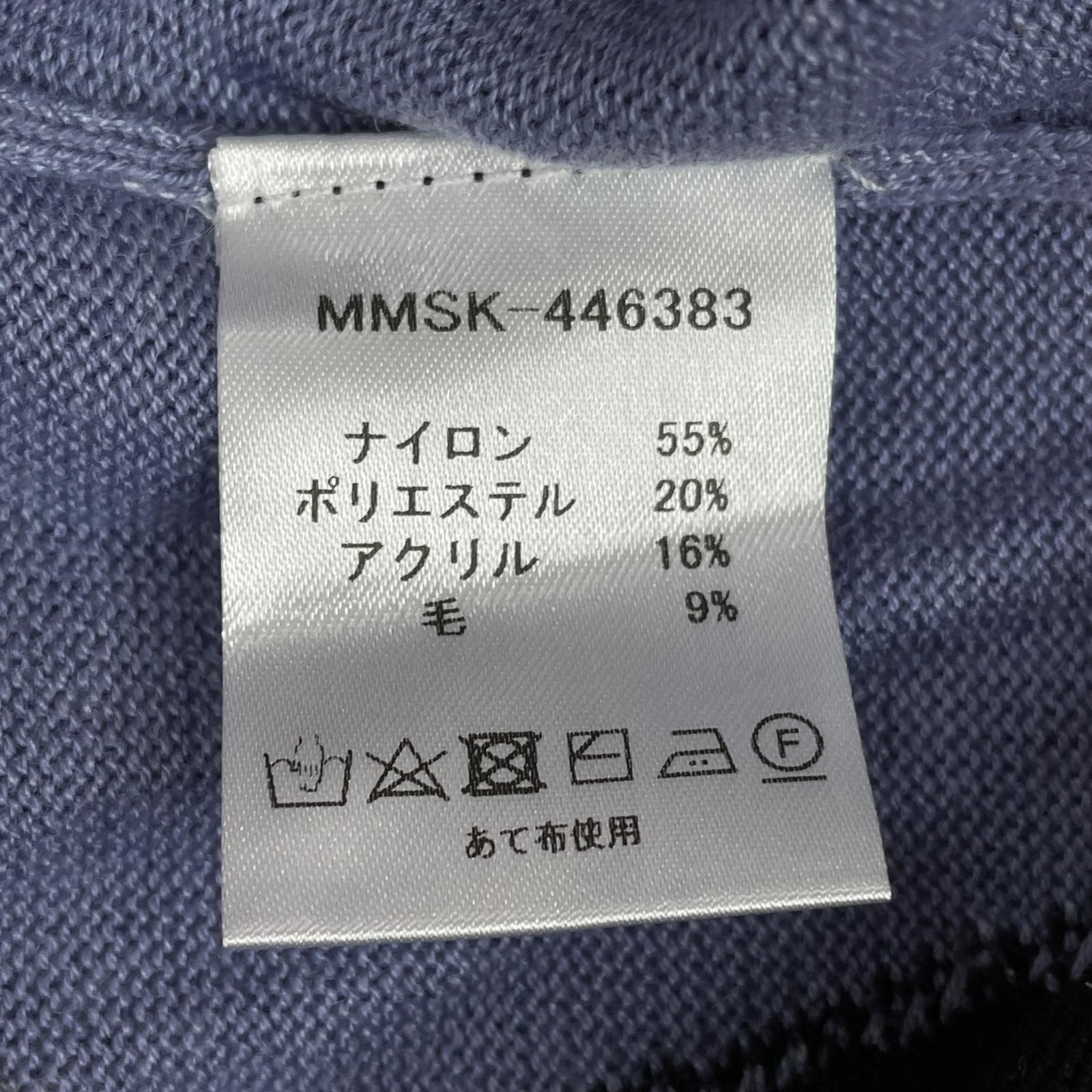送料、返品無料。 メンズ ムータマリン muta MARINE セーター 4 S 黒 クルーネック アーガイル ウール混 長袖 柄