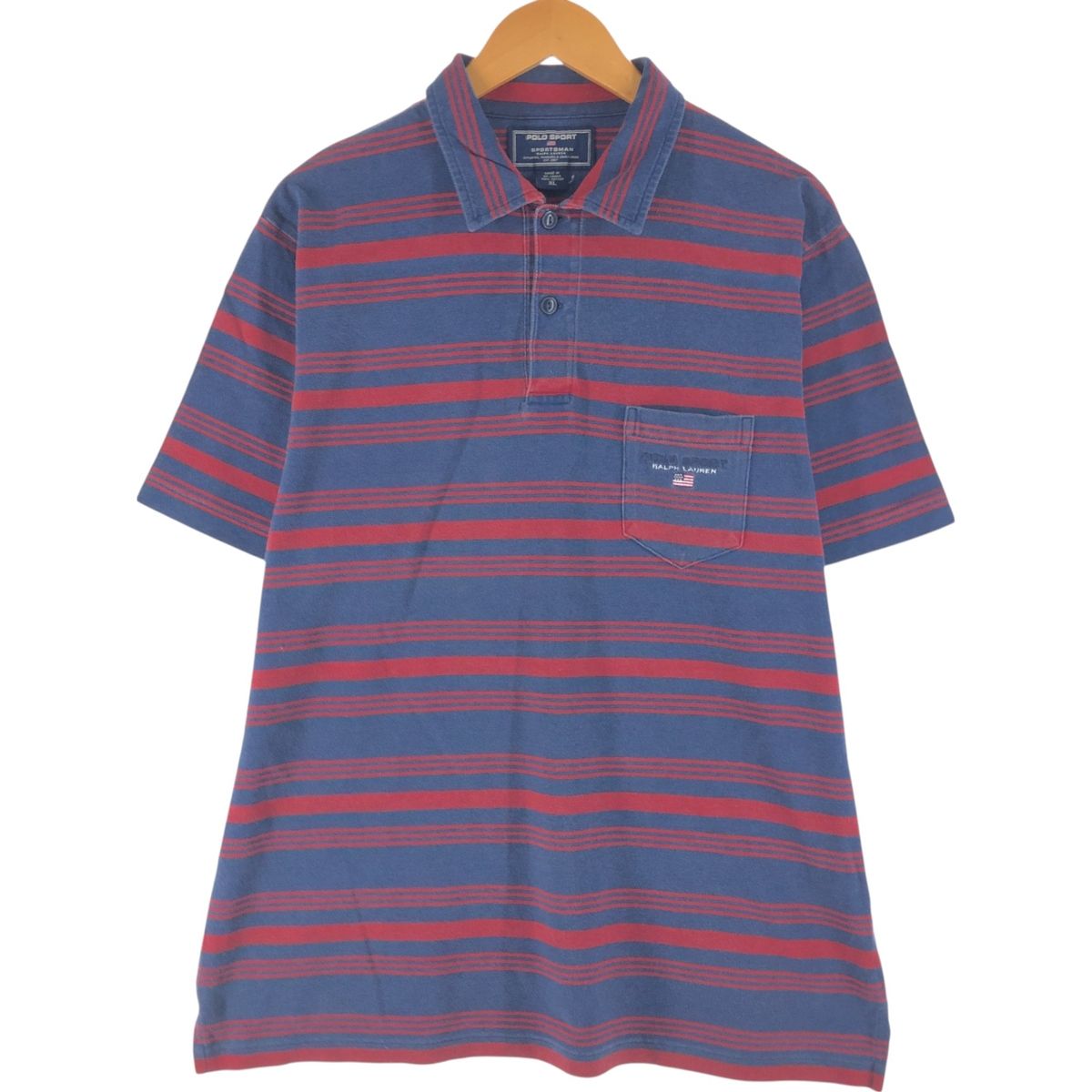 古着 ラルフローレン Ralph Lauren RALPH LAUREN SPORT 半袖 ボーダー ポロシャツ レディースM相当 /eaa555216 古着 ラルフローレン Ralph Lauren RALPH LAUREN SPORT 半袖 ボーダー