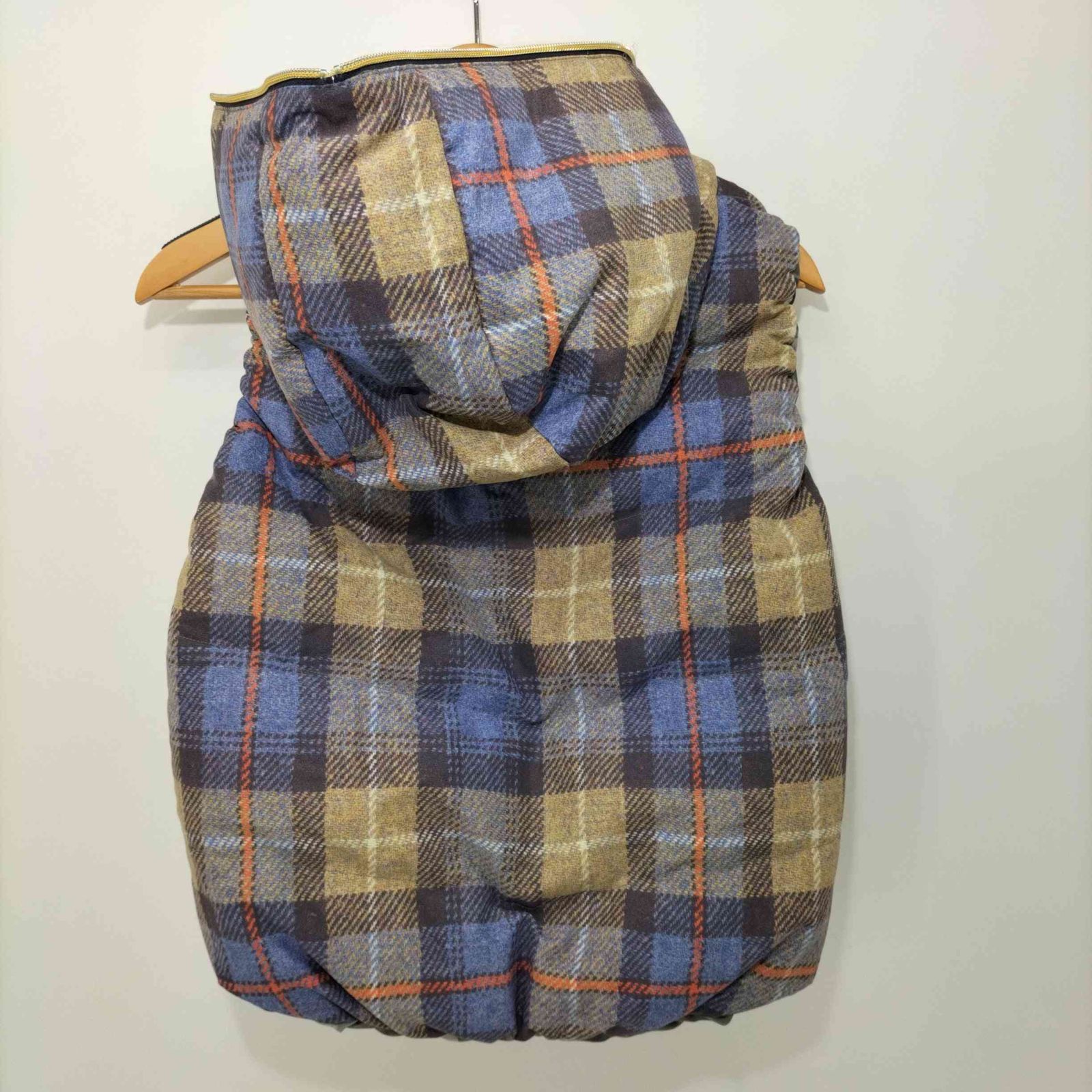 マークアンドロナ MARK&LONA リバーシブルダウンベスト タータン