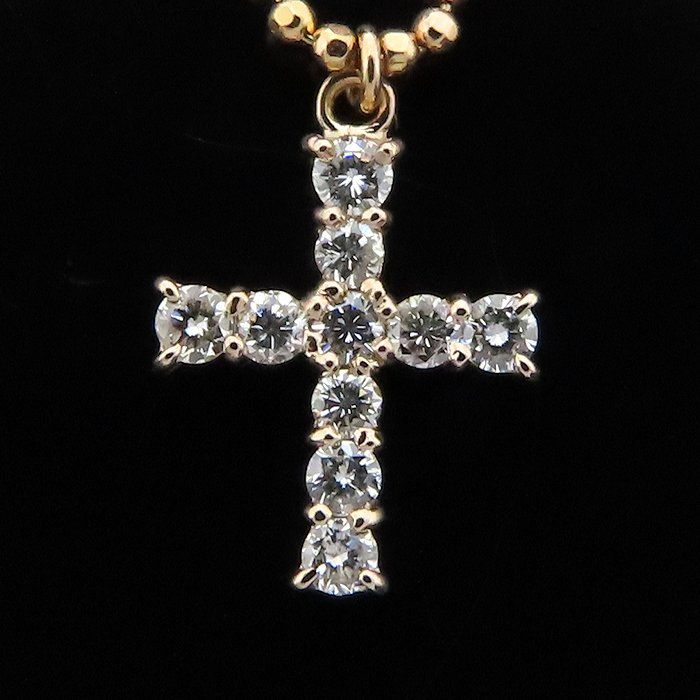 La Soma ラソウ ダイヤモンド クロス ブレスレット ダイヤモンド0.22ct  