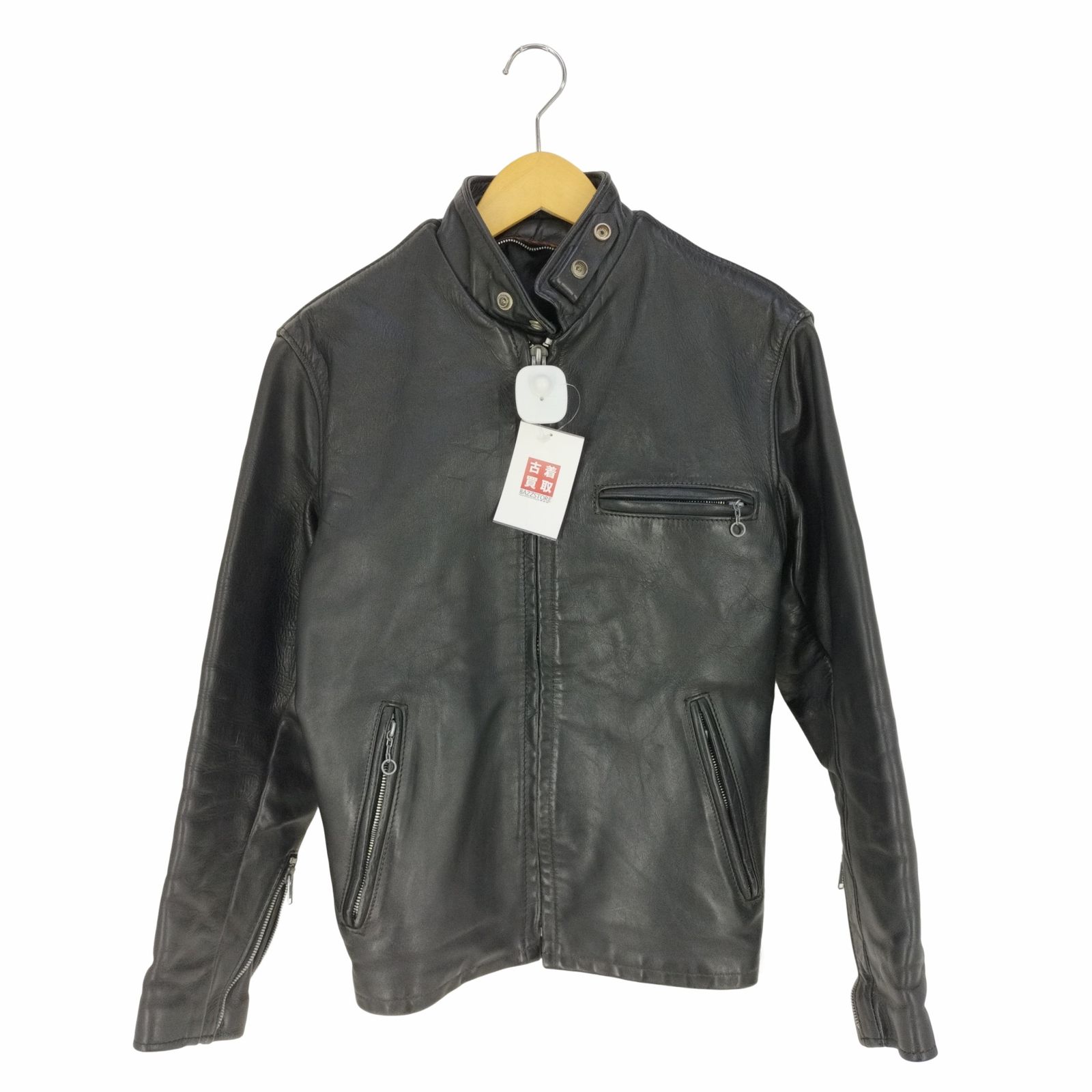 ショット Schott LOT:641 スタンドカラー シングルライダース 