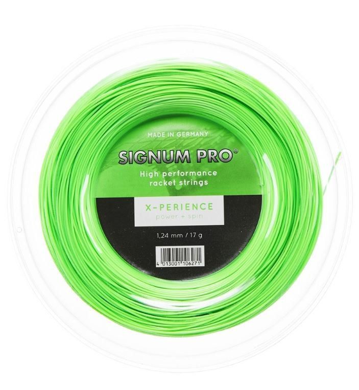  シグナムプロ エクスペリエンス (1.18/1.24/1.30mm) 200Mロール 硬式テニス ポリエステル ガット Signum Pro X-PERIENCE 200ｍ roll strings ガット