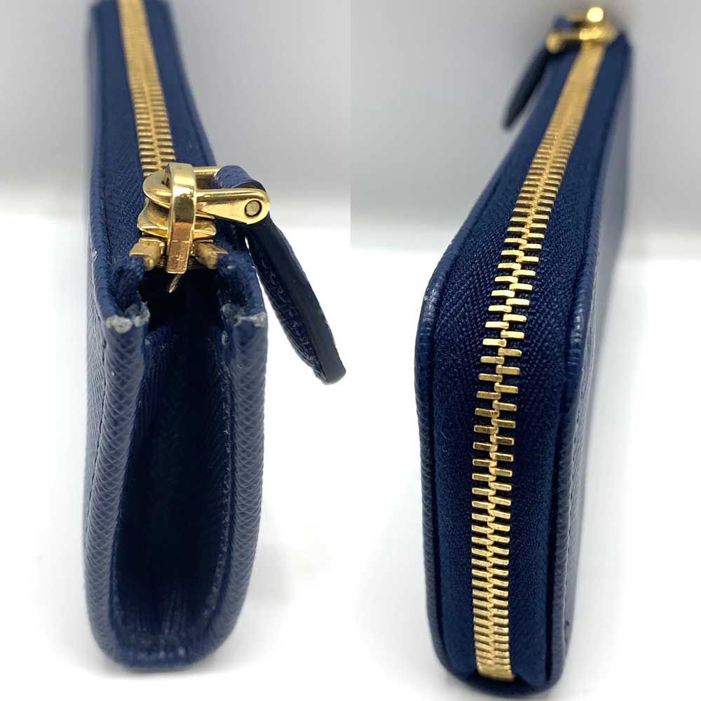 未使用に近い✨　PRADA キーケース　サフィアーノレザー　ブルー 未使用に近い✨ PRADA キーケース サフィアーノレザー ブルー