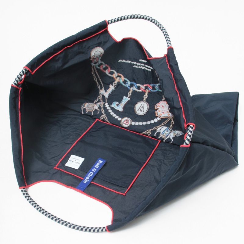ボールアンドチェーン　ホースチャーム　ネイビー　Ｌサイズ　未使用 ボールアンドチェーン オリジナルのエコバッグ ホースチャーム