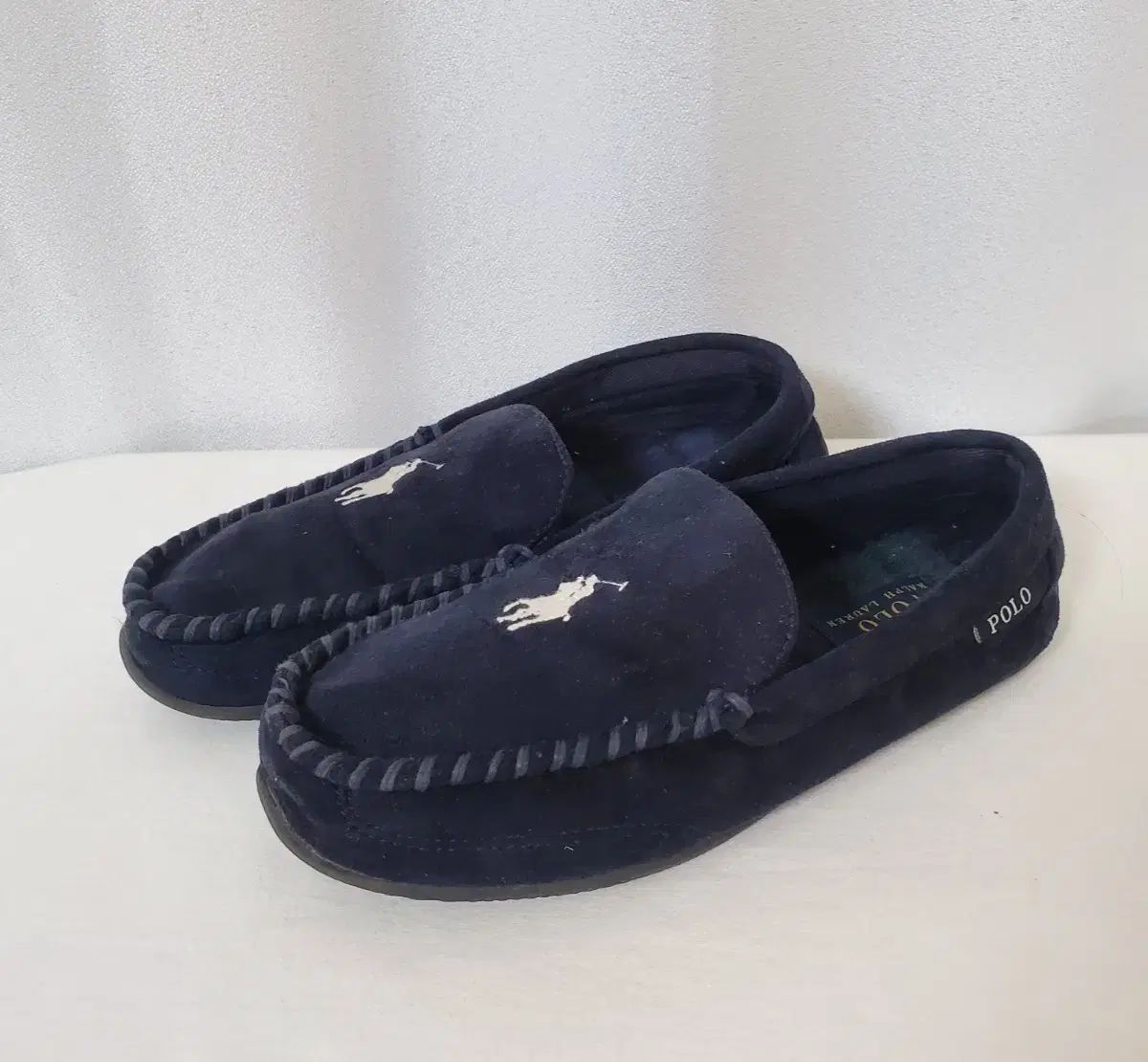 ポロラルフローレン モカシンネイビー25cm スリッポン ポロベア POLO