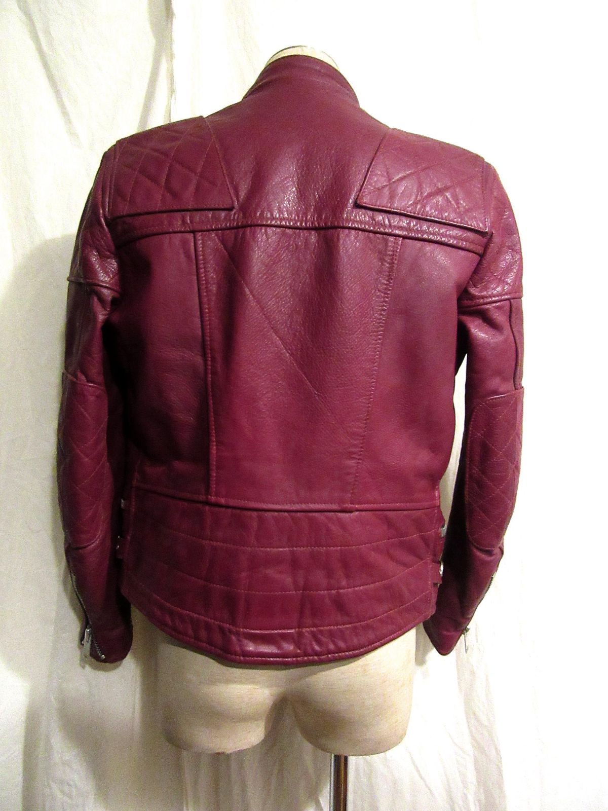 英国製Wolf Leathers ビンテージUKライダース 表記38 実寸身幅50～51cm 