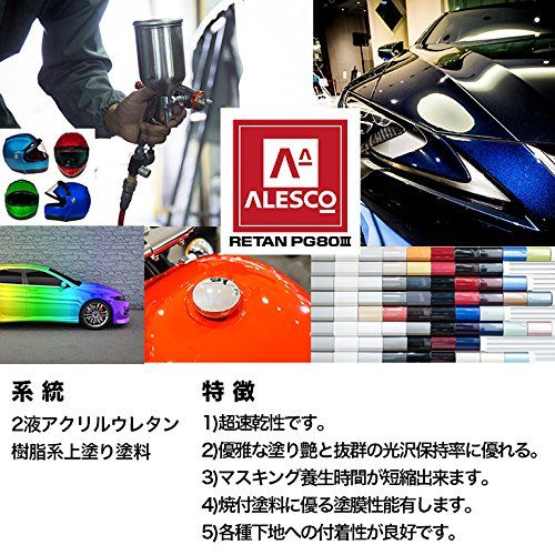 関西ペイントPG80 レッド1kgセット シンナー 硬化剤 道具付 自動車用ウレタン塗料 ２液 ホートク カンペ 赤