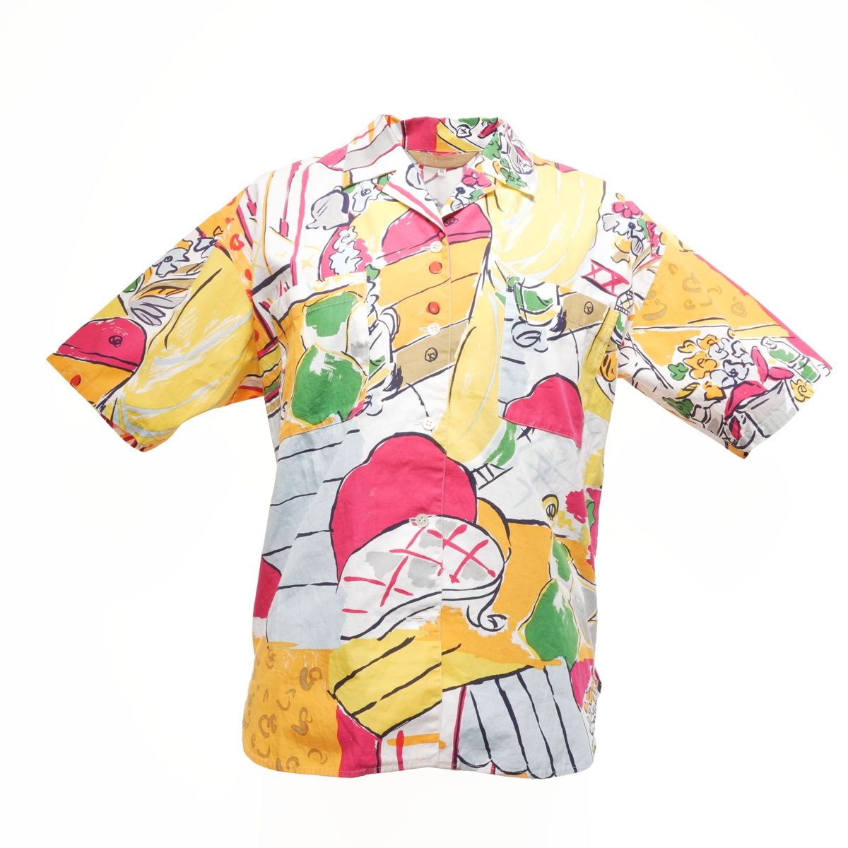 Christian Dior クリスチャンディオール 半袖シャツ Size M グラフィック 総柄