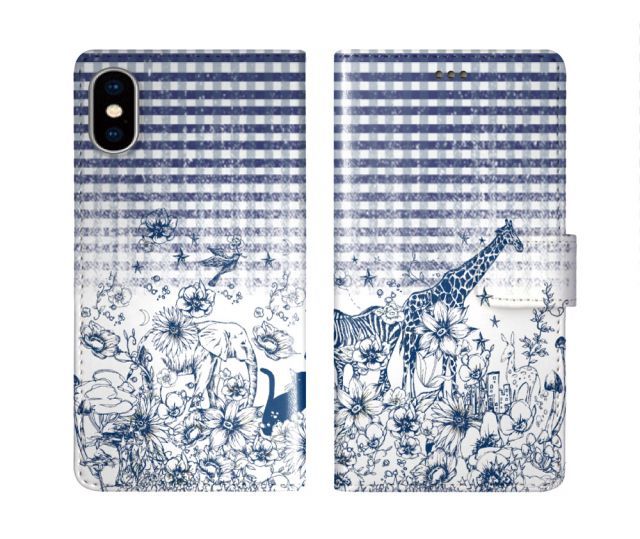 [Galaxy A30 SCV43] iPhone15 ケース スカラー スマホケース 手帳型 iPhone16 ケース iPhone 16 15 14 13 SE 第3世代 第2世代 スマホカバー 全機種対応 手帳 ScoLar モノトーン チェック キリン