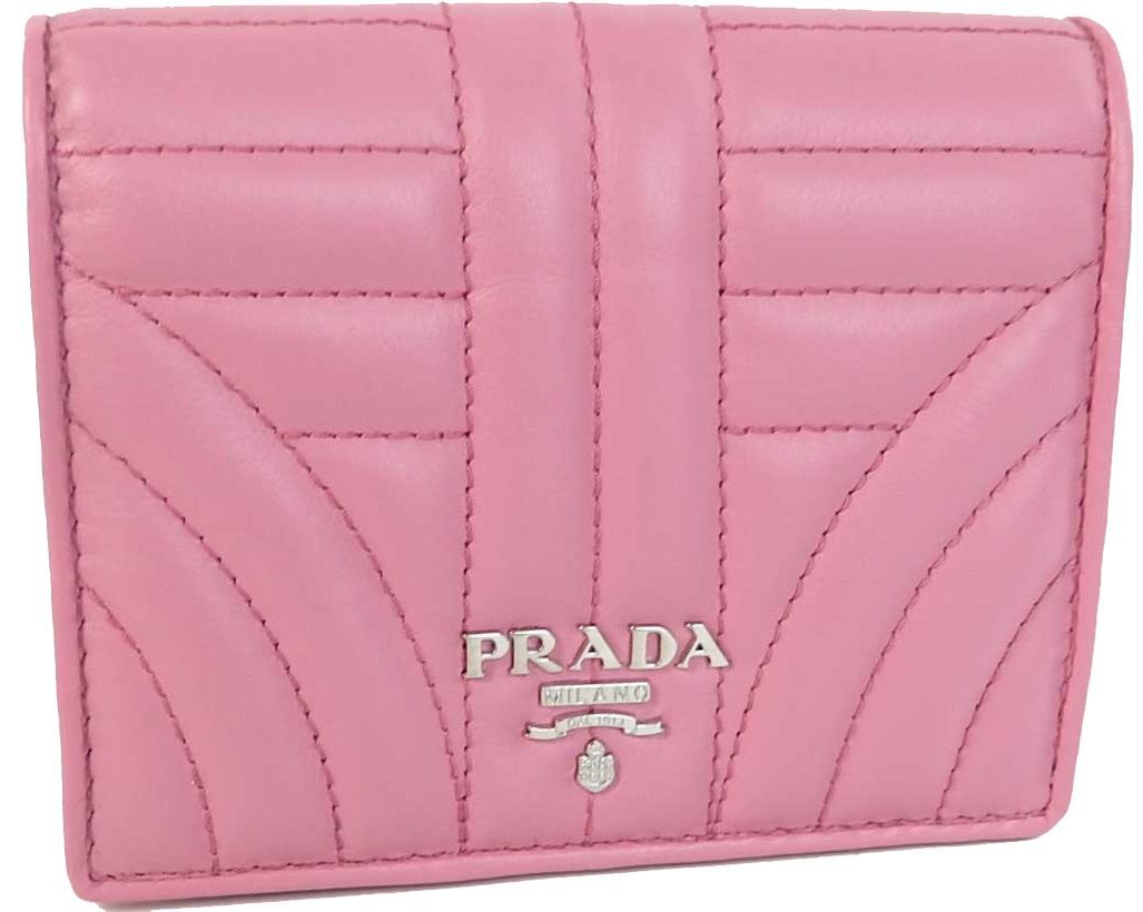 注目ブランド PRADA プラダ♡ミニウォレット ミニ財布 二つ折り メンズ