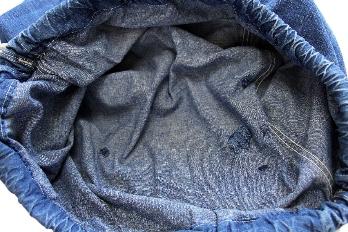 40's US NAVY ARMY 米軍 デニムランドリーバッグ ステンシル □ US